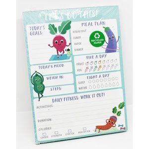 NEW "Let's do this" health/fitness goal tracker pad